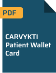 CARVYKTI® Patient Wallet Card, PDF thumbnail
